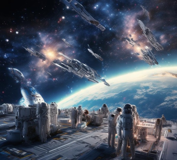 宇宙科技动态竖屏，科技突破与人类探索的深度融合